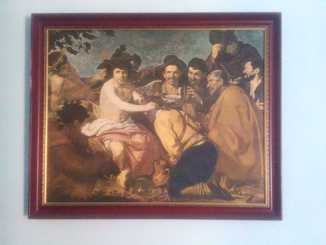 Cuadro de Velazquez (El triunfo de Baco)