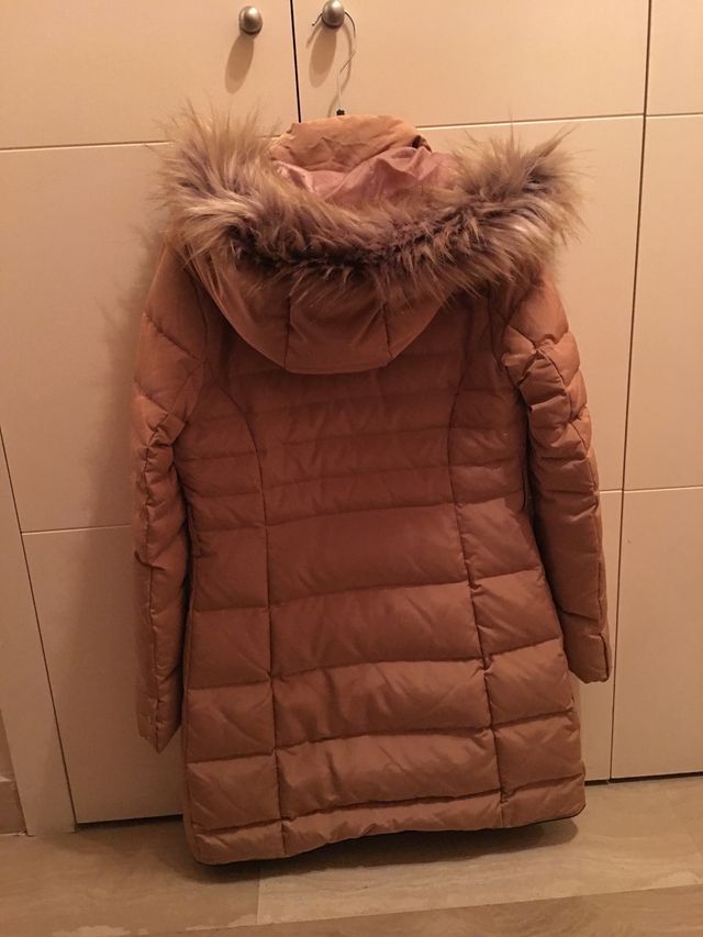 Abrigo plumas marrón