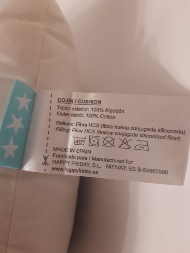 COJÍN BALENO; CUNA/CAMA BEBE/NIÑO.