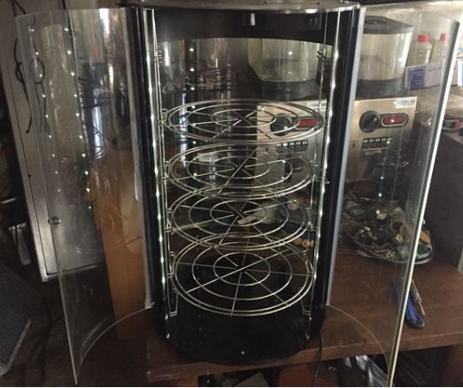 Vitrina expositora circular neutra