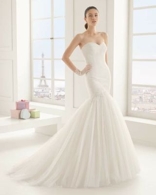 vestido de novia rosa clara de segunda mano en zaragoza en wallapop