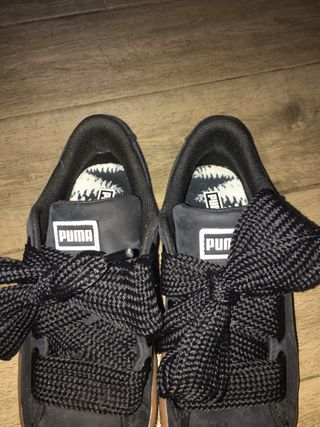 zapatillas puma basket heart mujer negras zapatillas puma basket heart mujer negras