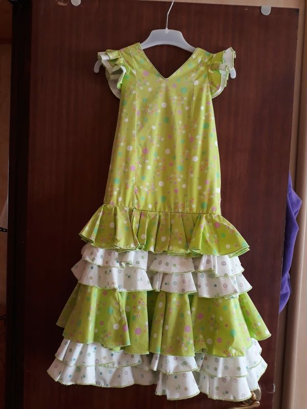 vestido flamenca de 3 a 6 años