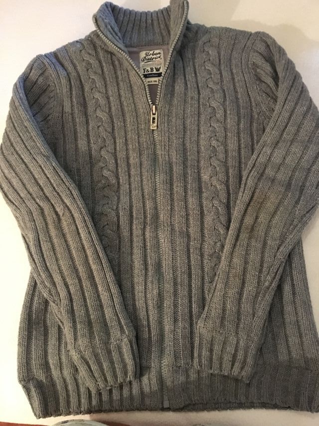 Caqueta de punto de hombre con cremallera 