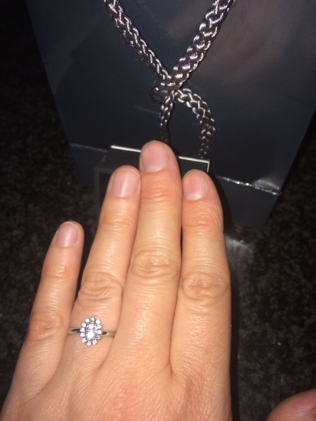 Anillo DIAMANTES EN ORO BLANCO 