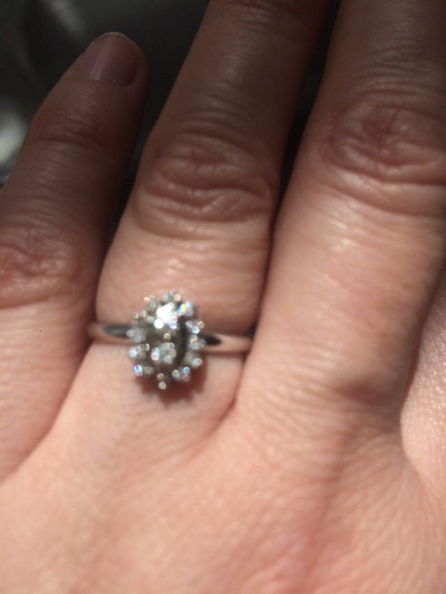 Anillo DIAMANTES EN ORO BLANCO 