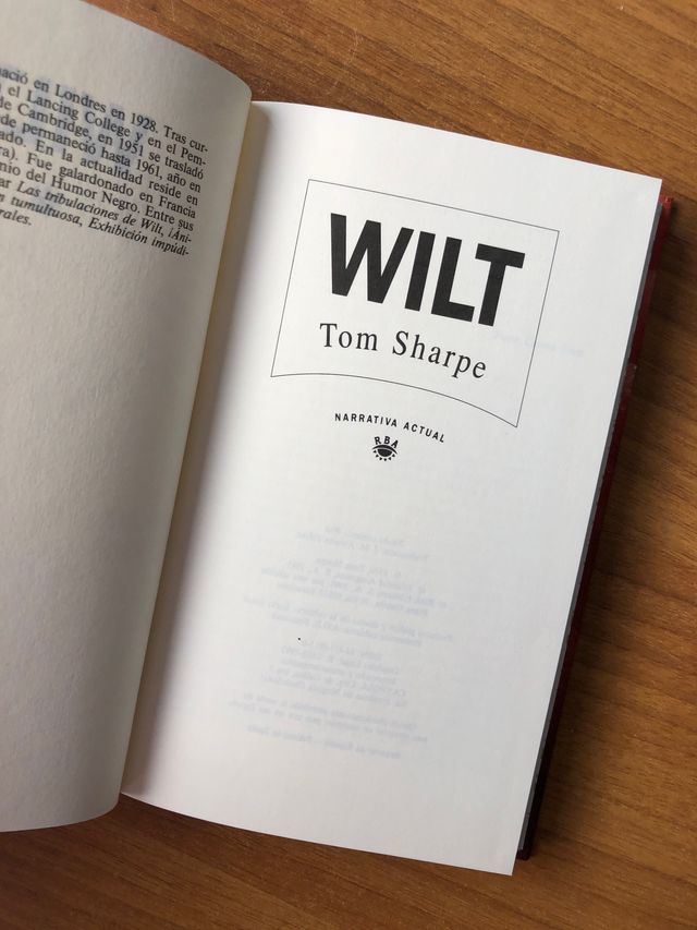 Wilt, Tom Sharpe