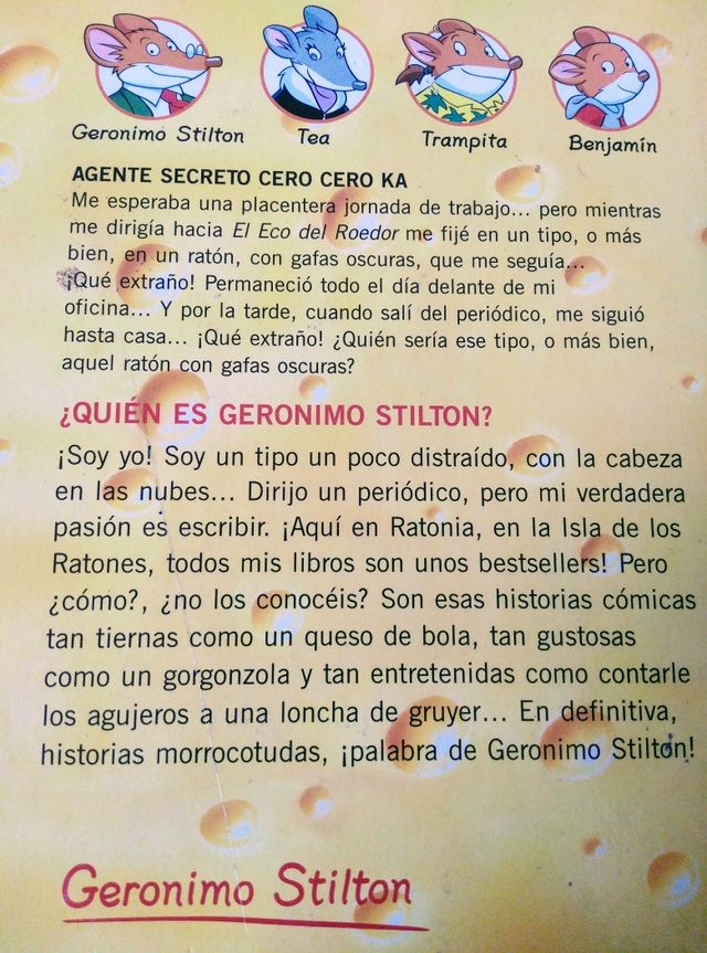 Libro Gerónimo Stilton - Agente secreto