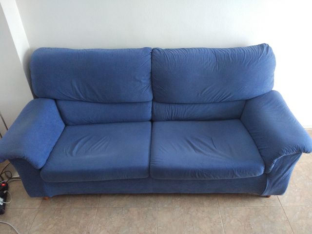Sofá 3 plazas de tela