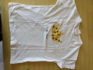 camiseta blanca niña zara
