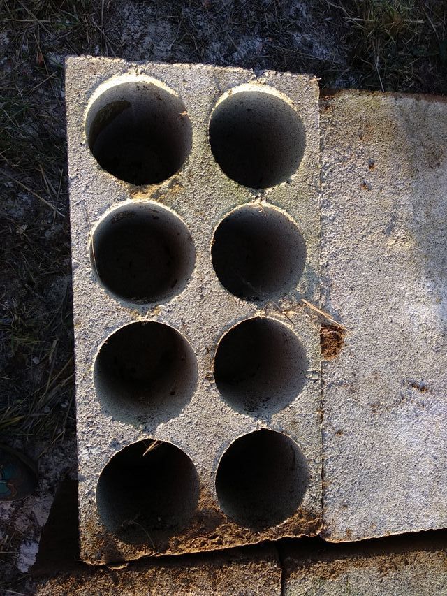 botelleros de hormigón