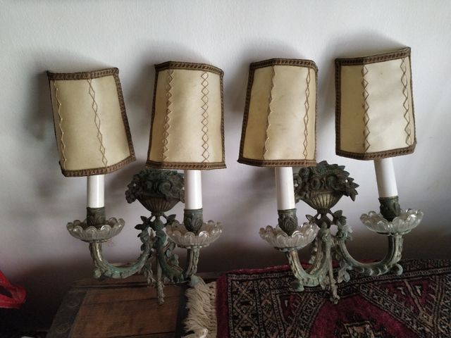 lamparas antiguas de pared