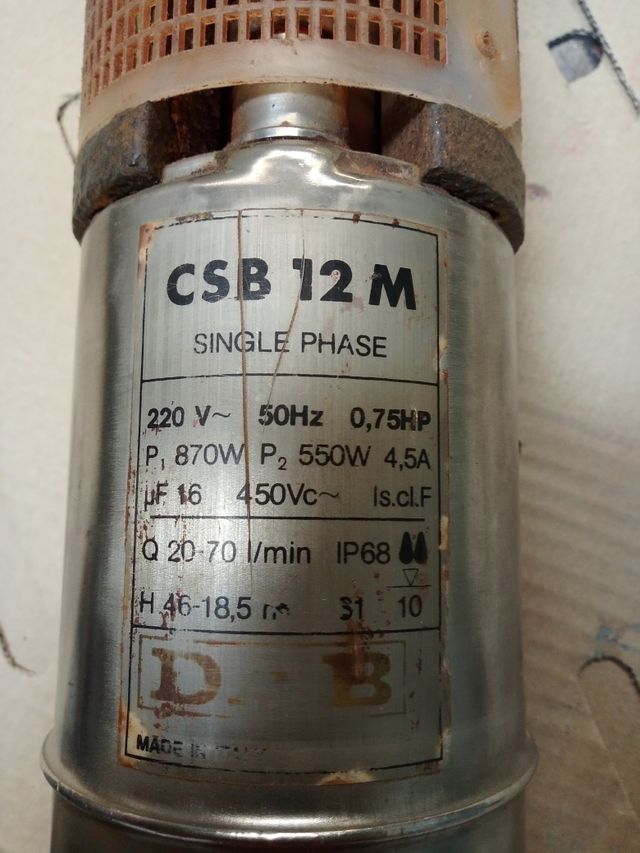 bomba agua profundidad