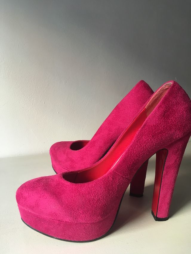 Zapatos plataforma fucsia