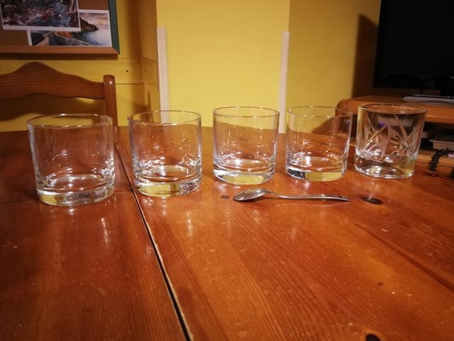 5 Vasos de whisky