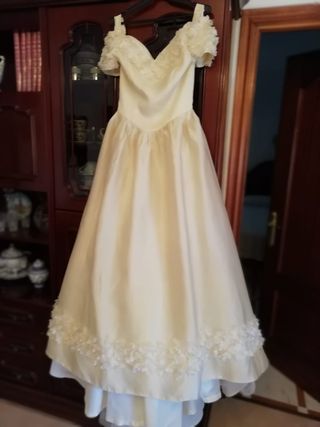 vestido de novia rosa clara de segunda mano en málaga en wallapop
