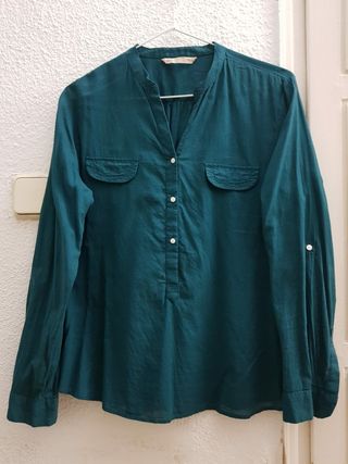 Camisa verde mujer de Sfera de segunda mano por 6 € en Camisa verde mujer de Sfera de segunda mano por 6 € en