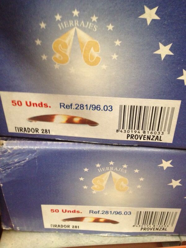 Liquidacion de tiradores de cocina