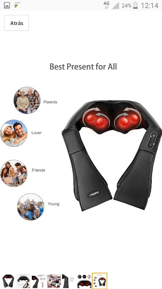 MASAJEADOR CERVICAL. NUEVO. EMBALADO