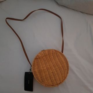 Zara Mano Segunda Wallapop En De Mimbre Bolso f8Wn0PP