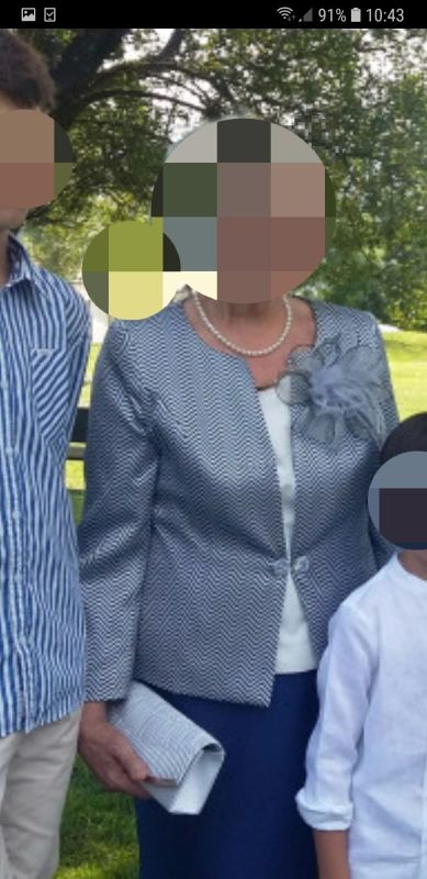 traje de madrina puesto sólo una vez