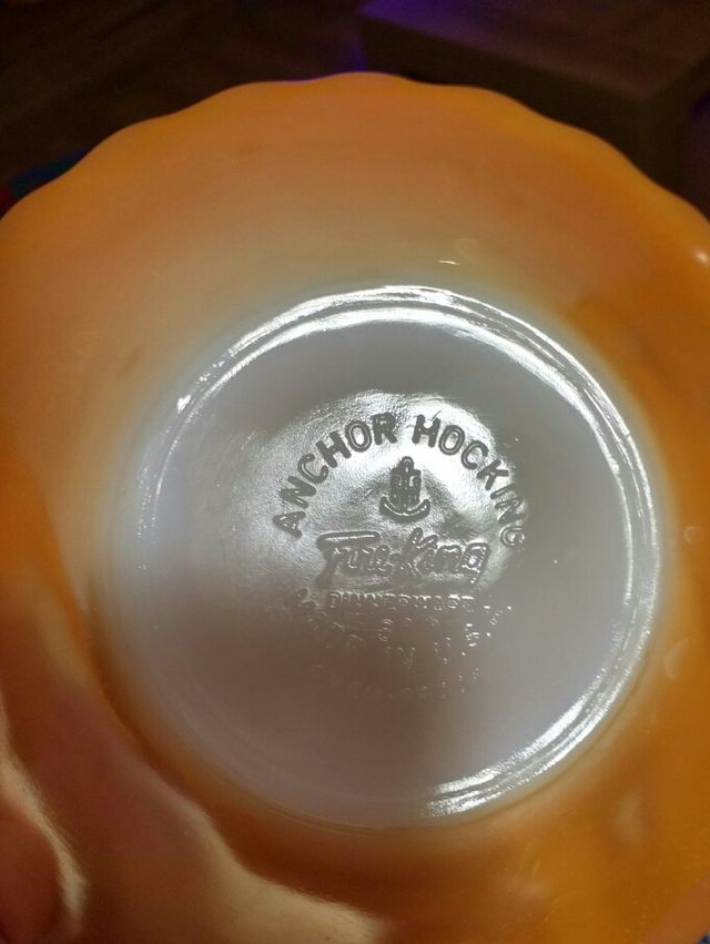 Juego Anchor Hocking 6 tazas con plato