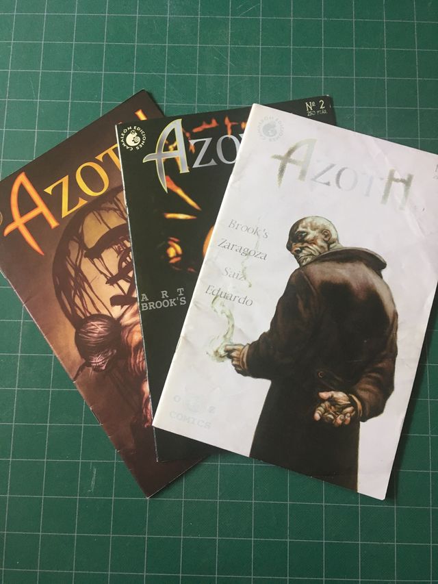 Cómic "Azoth" 1, 2 y 3 de 4. Jesús Saiz.