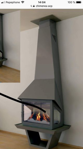 Chimenea nueva a estrenar de segunda mano por 500 € en Alicante en WALLAPOP