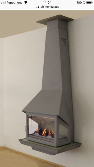 Chimenea nueva a estrenar de segunda mano por 500 € en Alicante en WALLAPOP