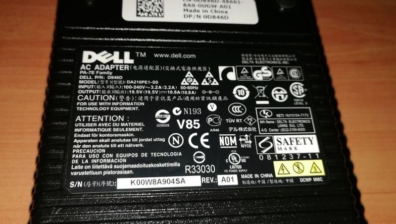 Fuente De Alimentación Dell 210W afbeelding 3