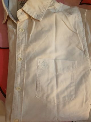 camisa blanca springfield hombre