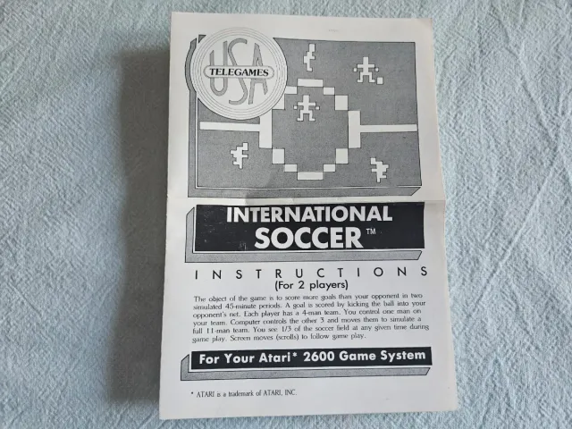 Atari 2600 juego International Soccer