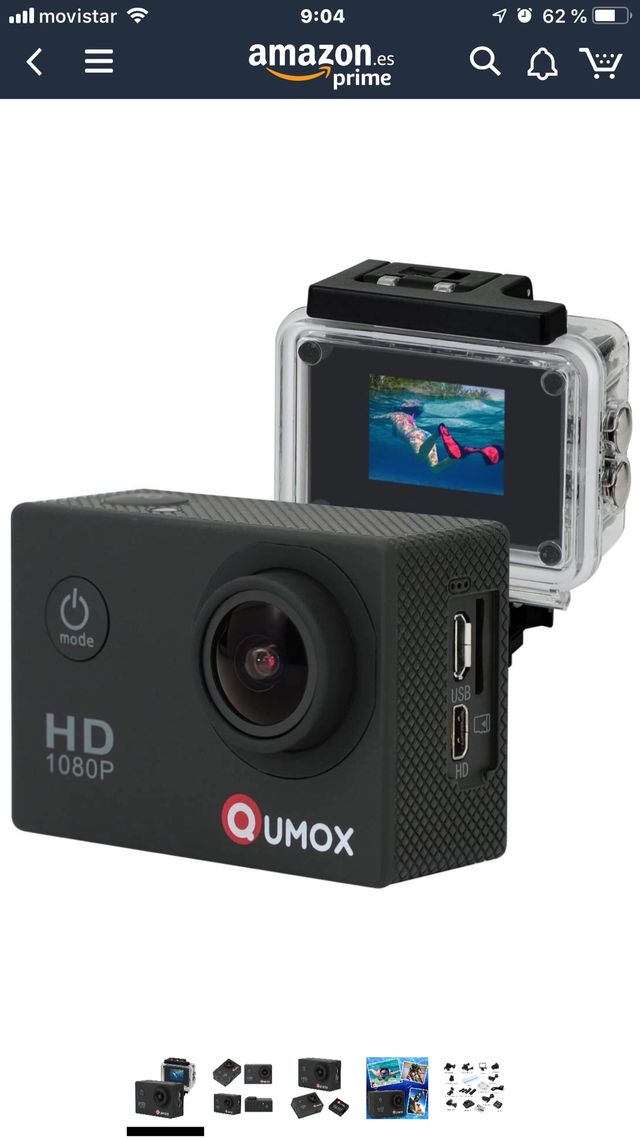 Mini cámara deportiva QUMOX