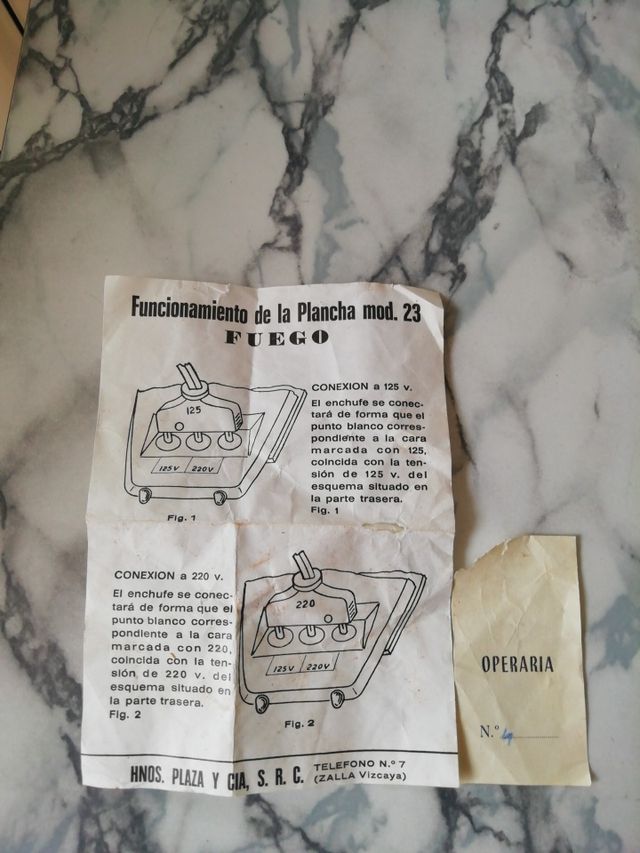 Plancha de viaje antigua