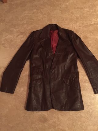 CHAQUETA CUERO VINTAGE HOMBRE de segunda mano por 50 € en Chaqueta de cuero (hombre) de segunda mano por 50 € en
