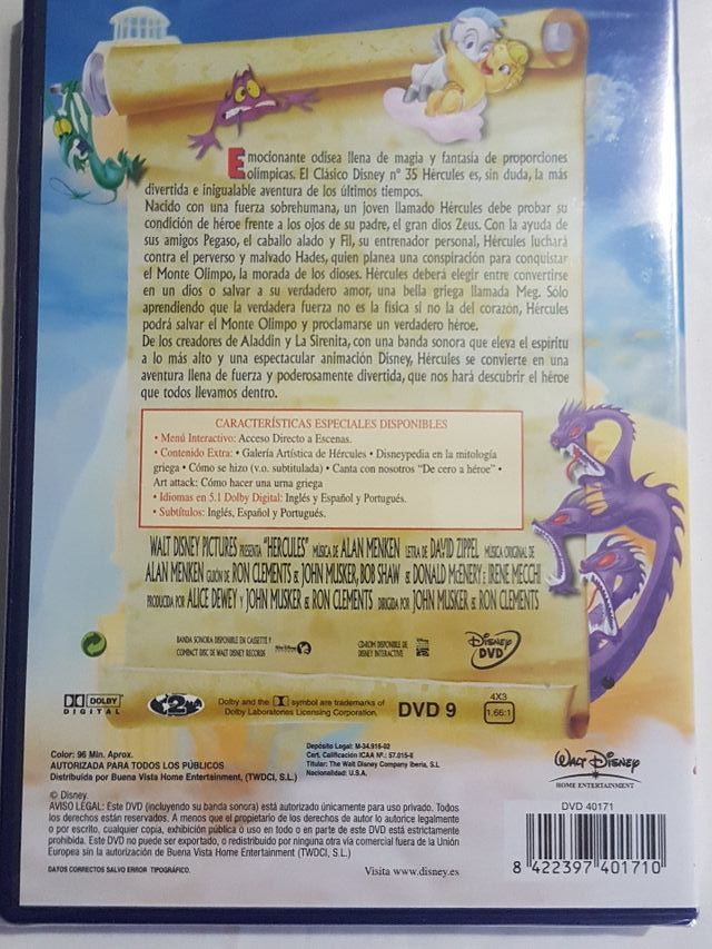 Hércules dvd
