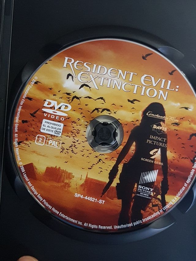 resident evil extinción dvd
