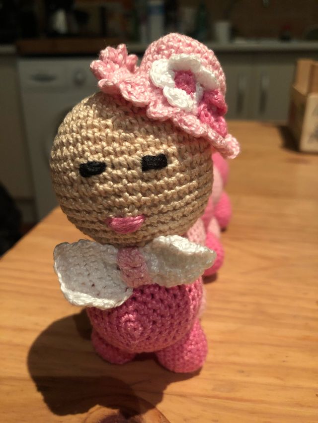 Gusano hecho de punto