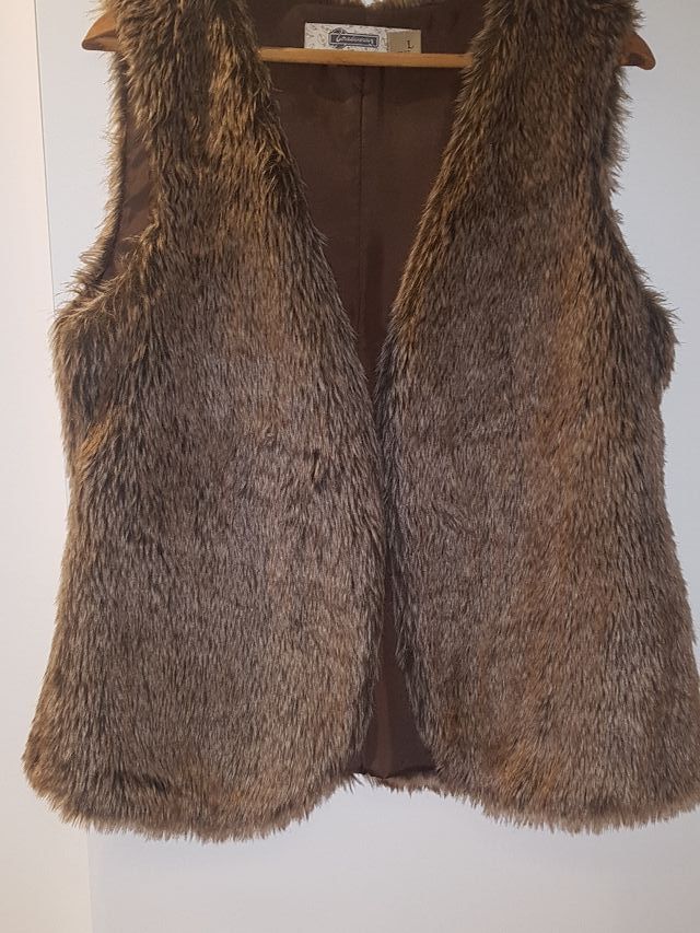 Chaleco de pelo sintético