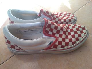 vans cuadros blancos