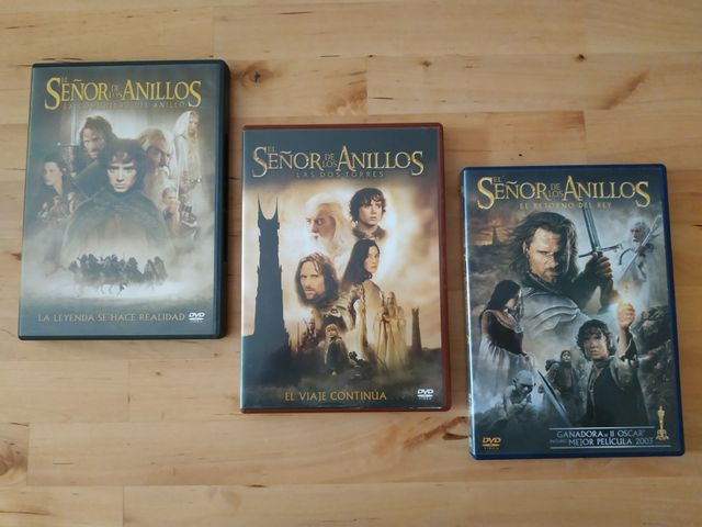  DVD Trilogía de El Señor de los Anillos