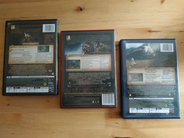  DVD Trilogía de El Señor de los Anillos