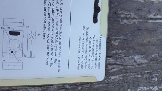 Blister mini cámara digital