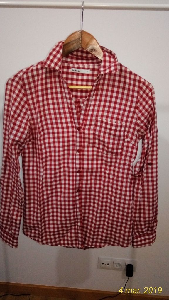 Camisa cuadros mujer "S"