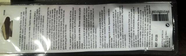 12 Cepillos pelo, Beter, mango roble