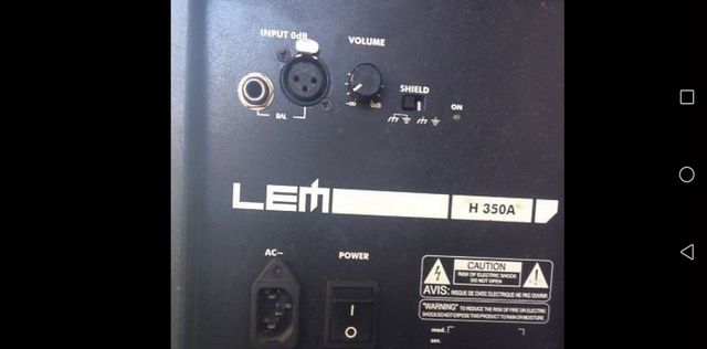 autoamplificados 3 vias LEM h350