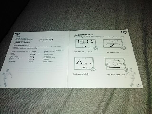 Instrucciones PlayStation FIFA 99