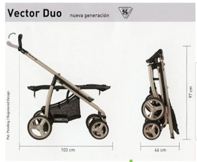 Carro gemelar Bebecar