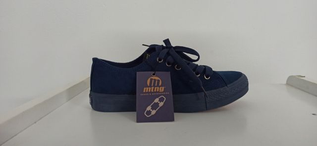 SNEAKERS MUSTANG BAMBA PEACH 2 IN TESSUTO DA DONNA BLU SCURO