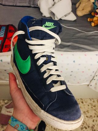 botas nike azul marino